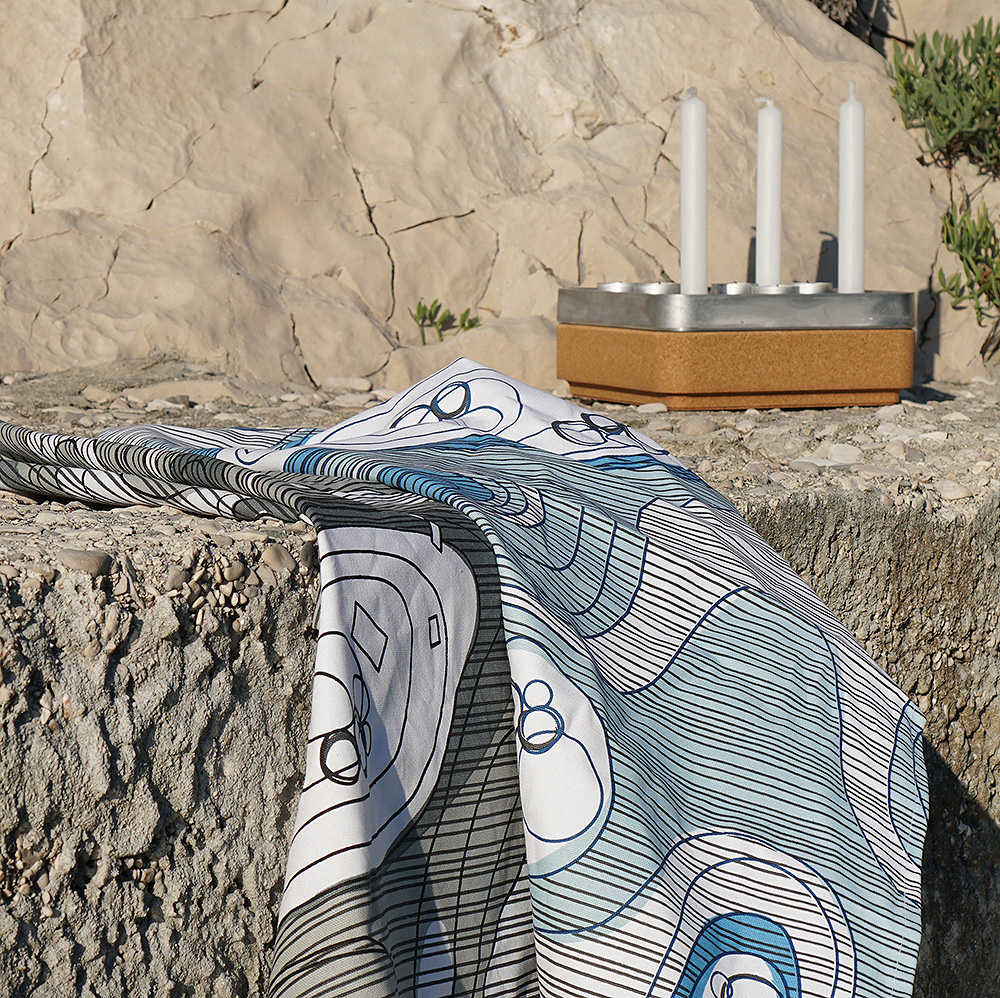 Sweden from Above K&ouml;kshandduk Archipelago 50x70 cm Bl&aring;