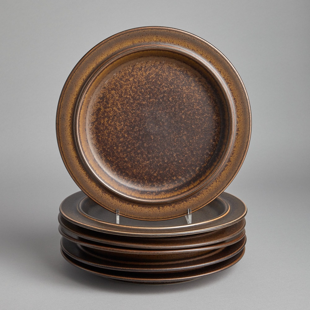 SÅLD "Ruska" Mattallrikar 6 st