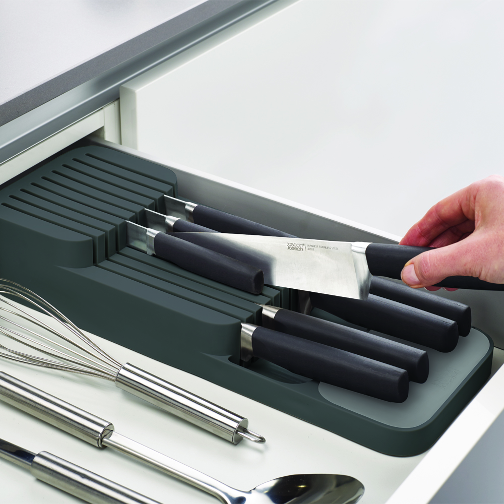 Duo Knivf&ouml;rvaring 40x14,5 cm M&ouml;rkgr&aring;