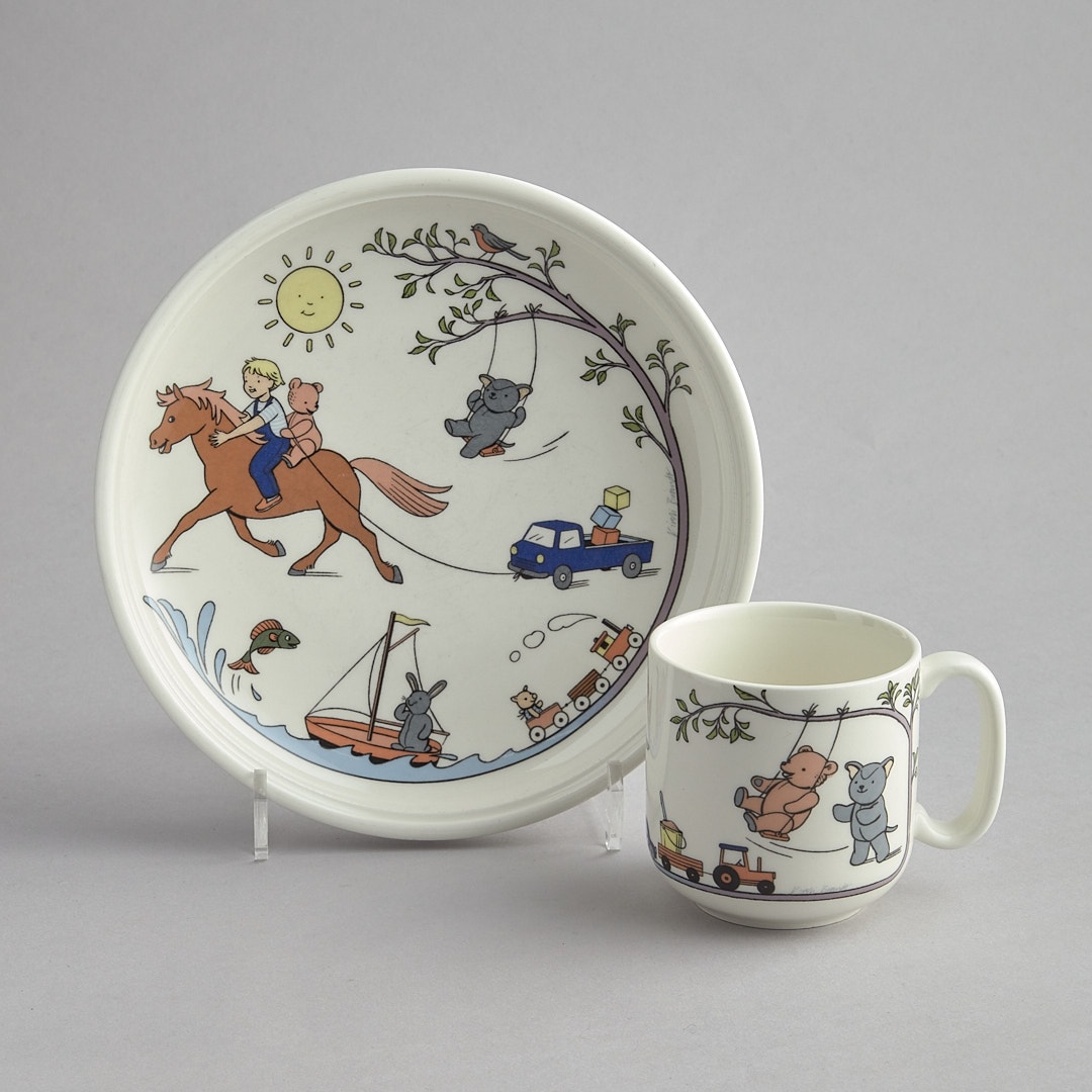 Barntallrik och mugg