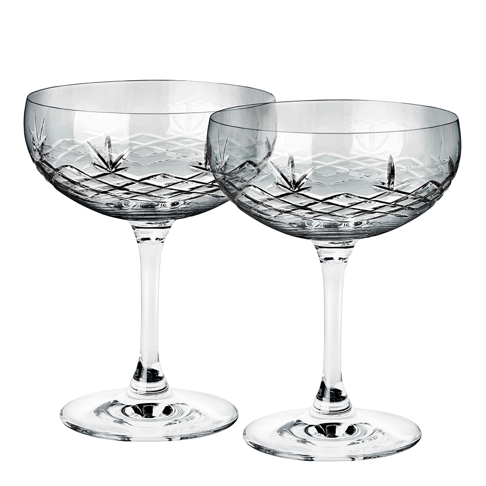 Crispy Gatsby Champagneskål 30 cl 2-pack Grå
