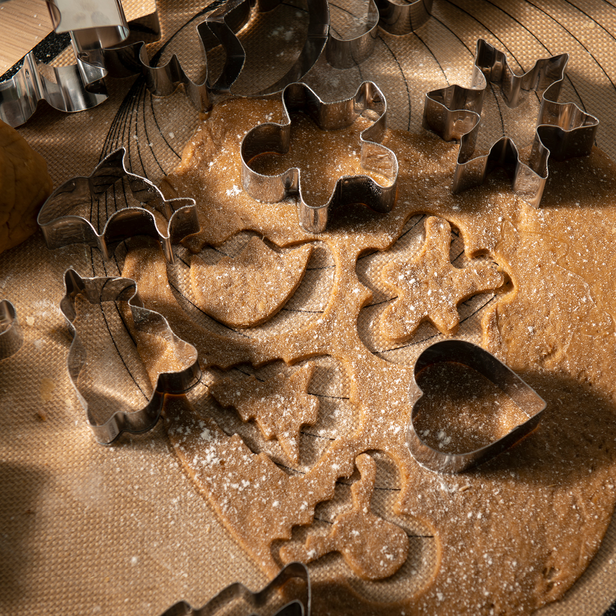 bAYk Pepparkaksform Hjärta Silver