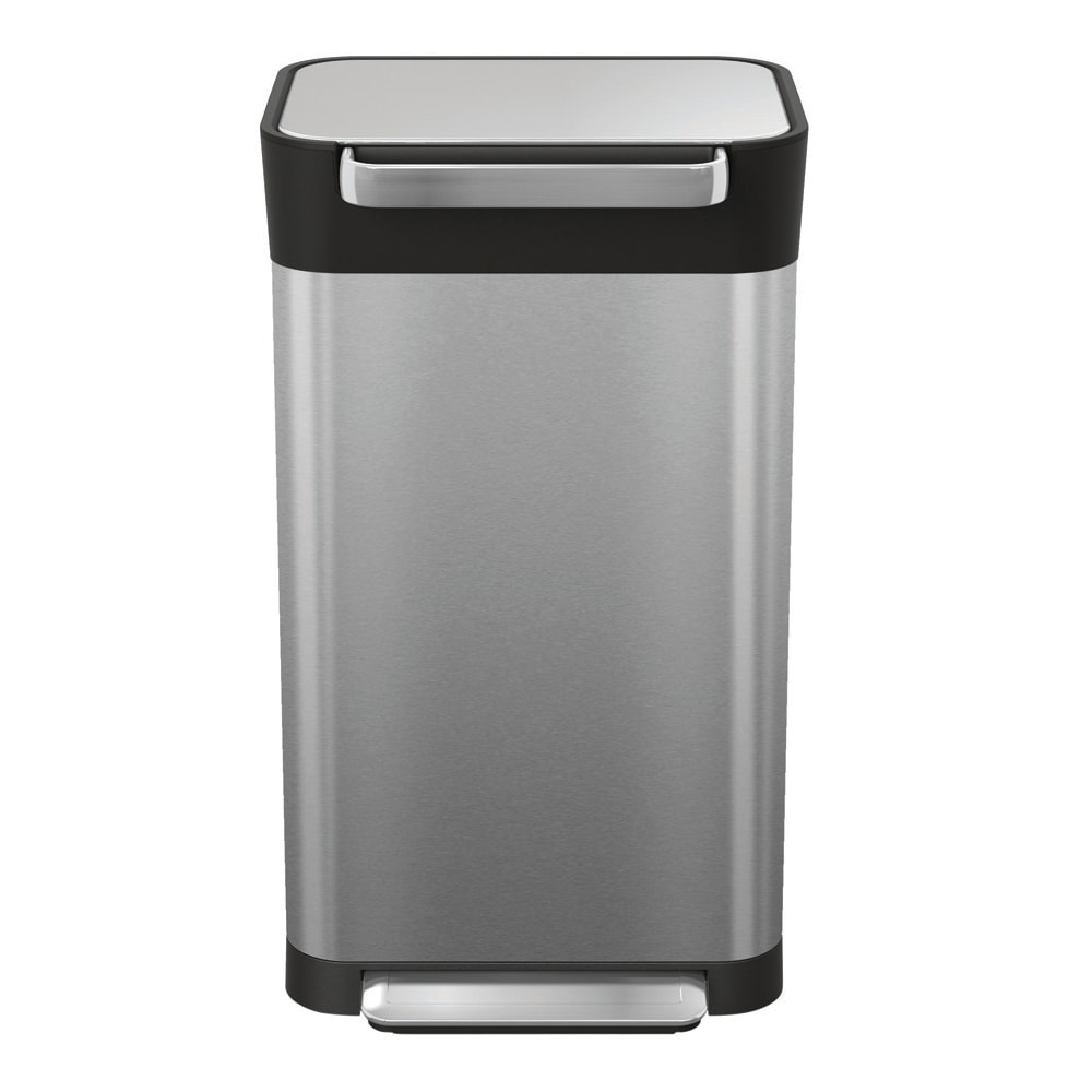 Titan Avfallsbehållare 30 L Borstad Stål