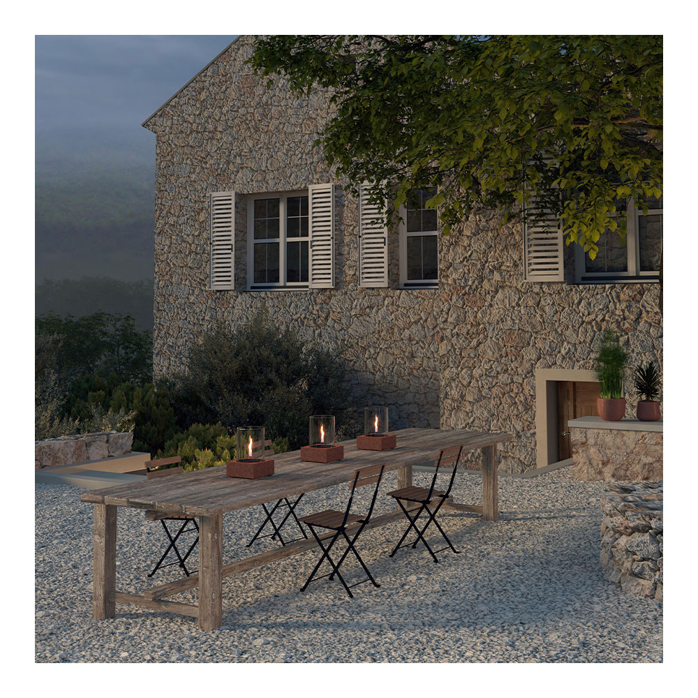 Jasmine Lykta 24 cm Rost