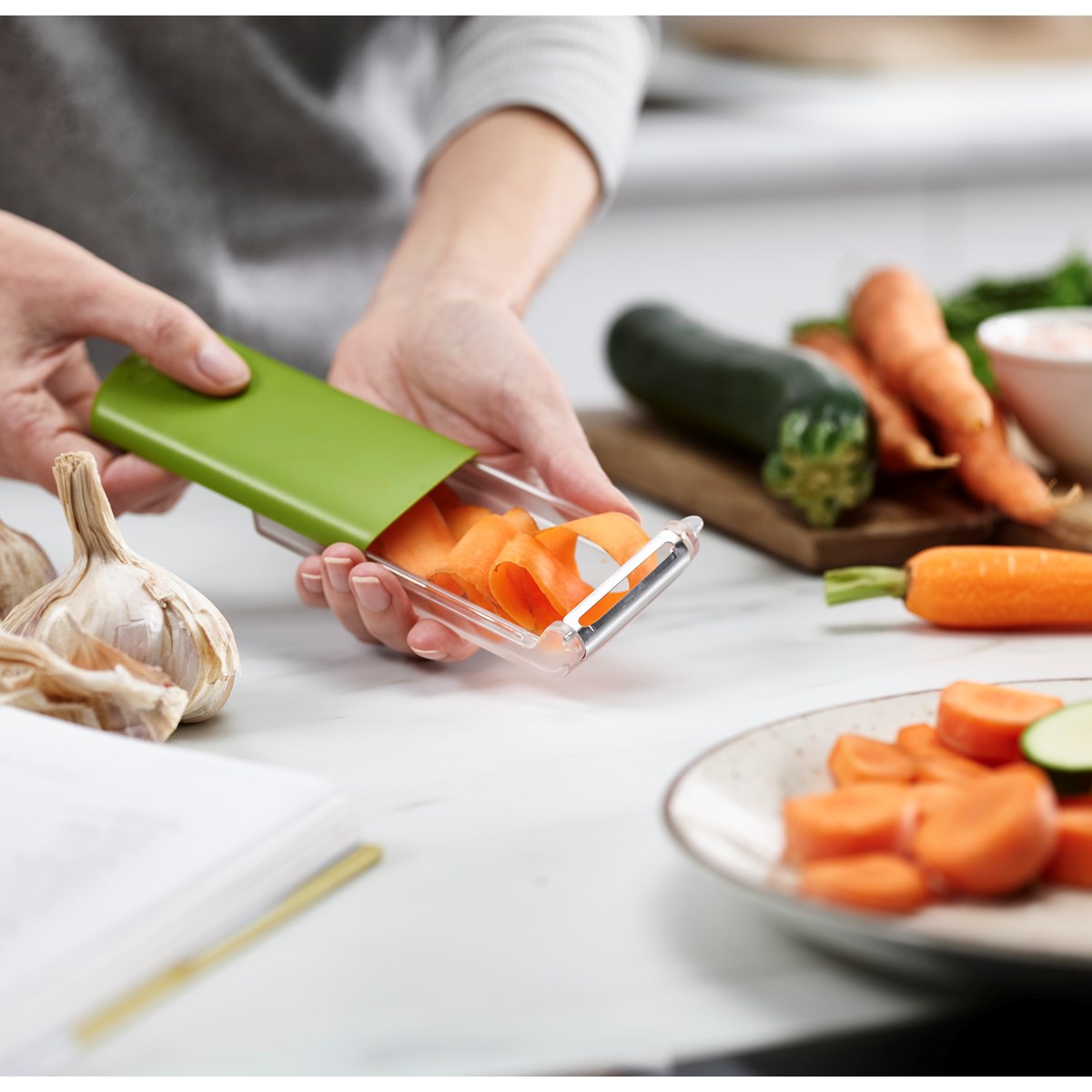 Peelstore Gr&ouml;nsaksskalare 14 cm Gr&ouml;n