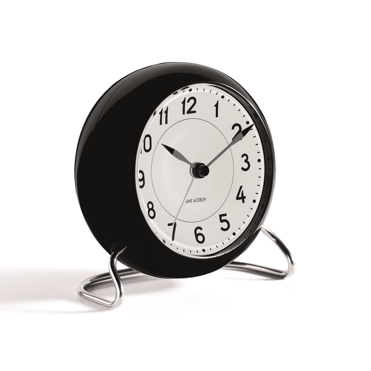 Station Bordsur 11 cm Svart/Krom