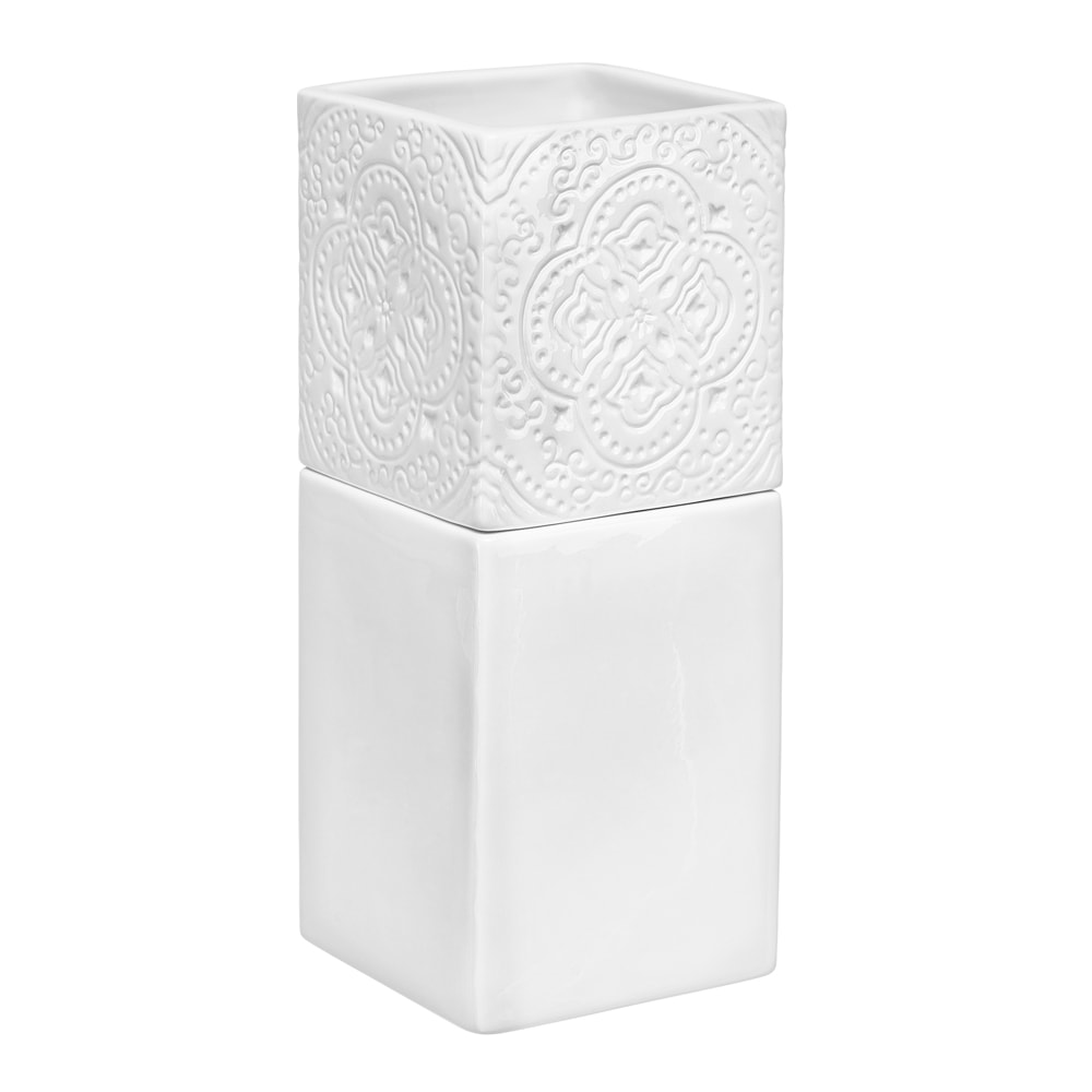 Orient Evergreen kvadratisk Örtkruka 19 cm Vit