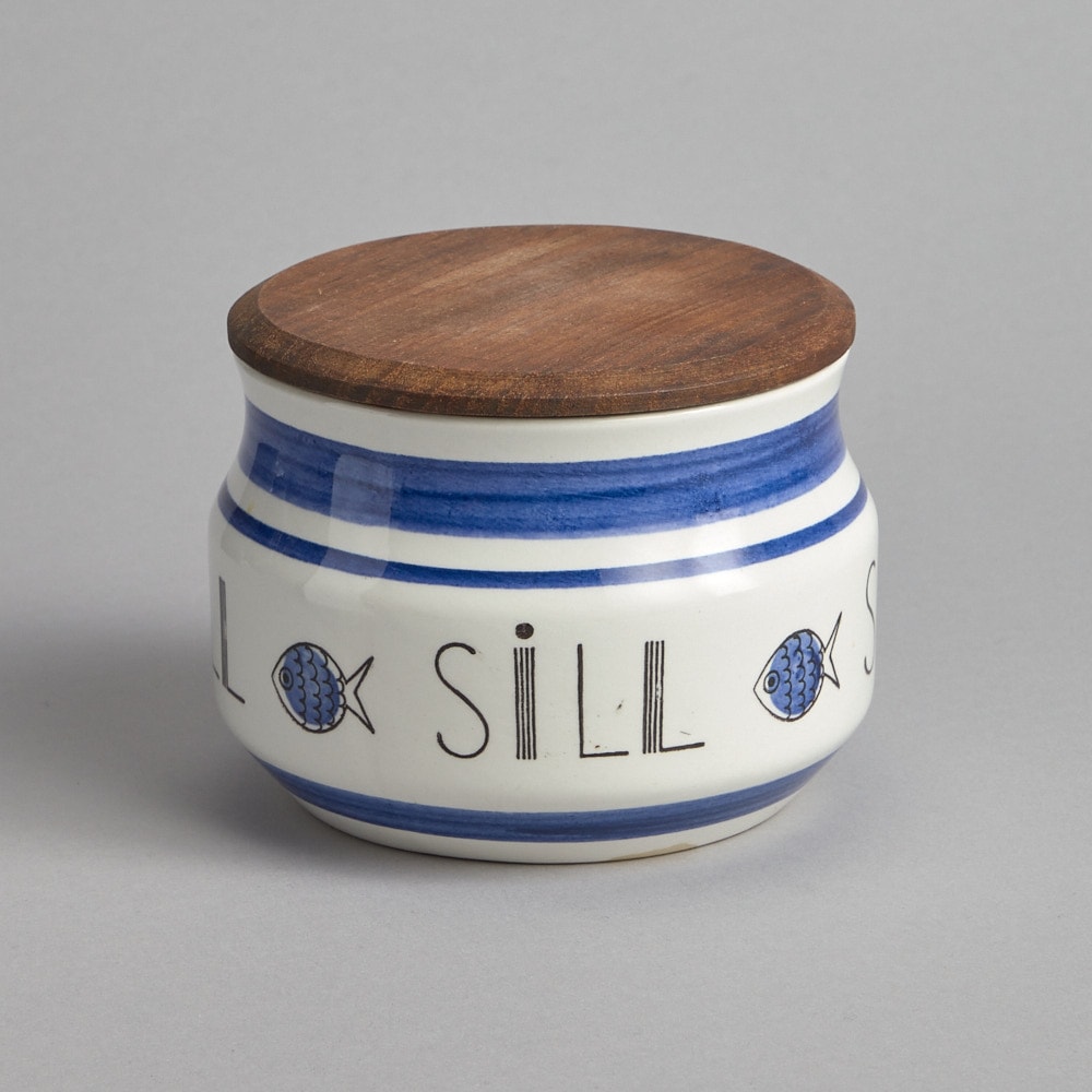 SÅLD Sillburk med Trälock