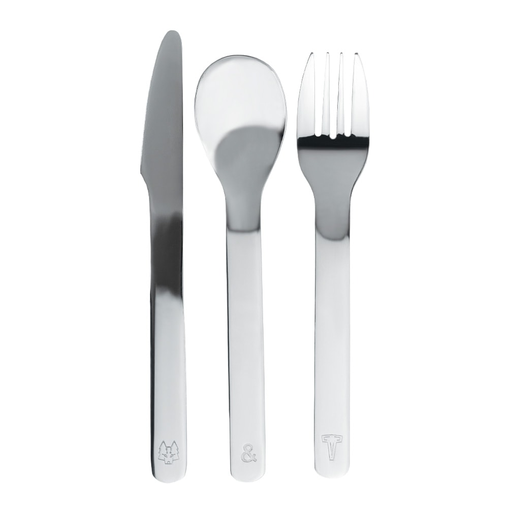 Lupo Barnbestick 9 delar Rostfri