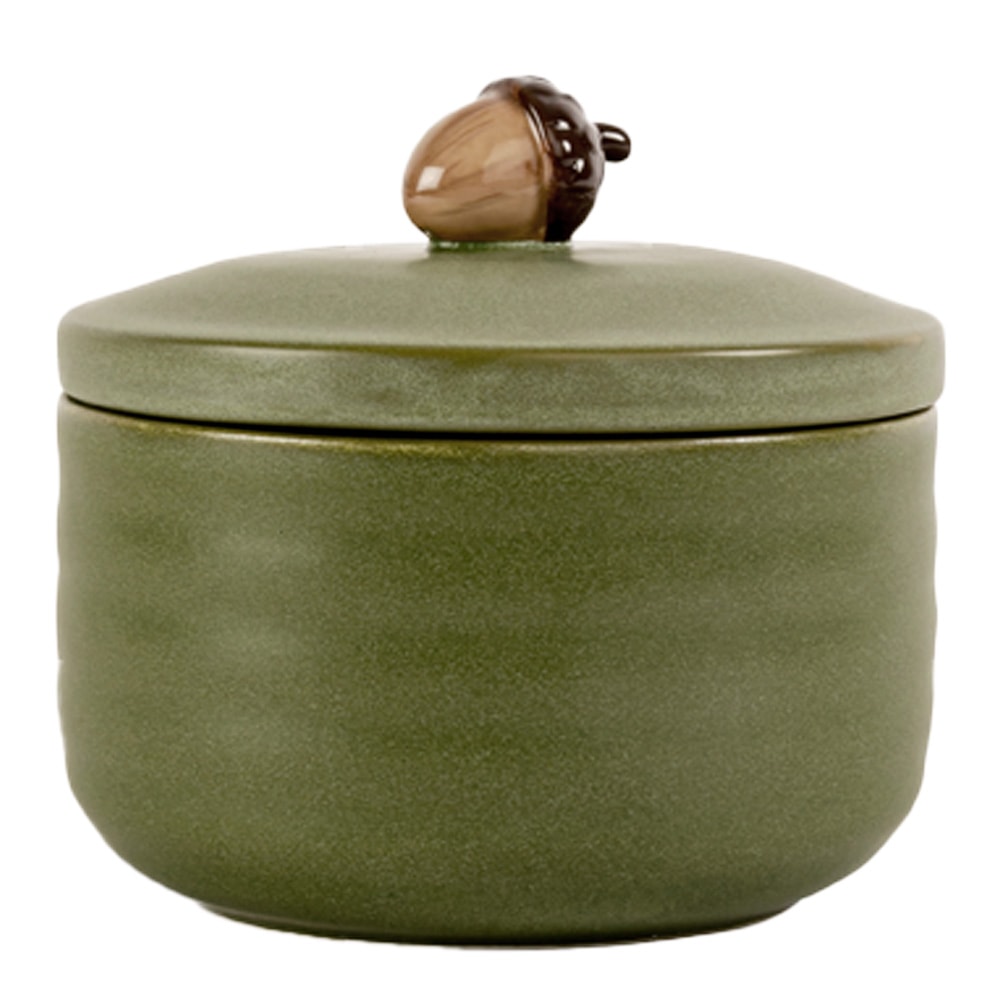 Ellen Ekollonburk med lock 7,5 cm Grön