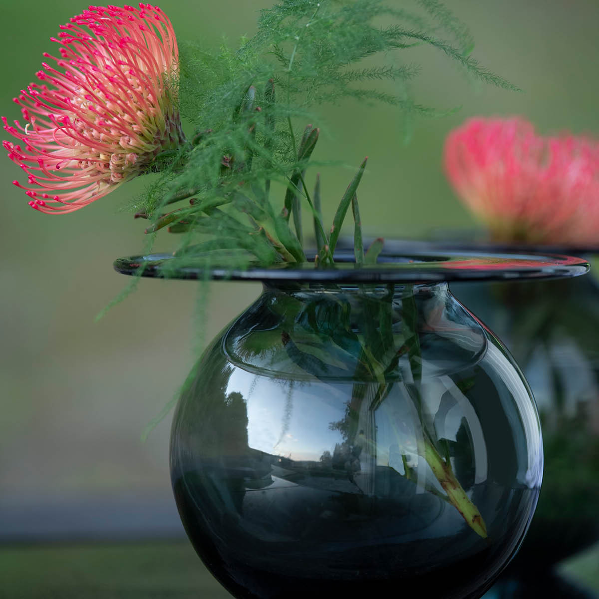 Boblen Vas 12 cm Grå