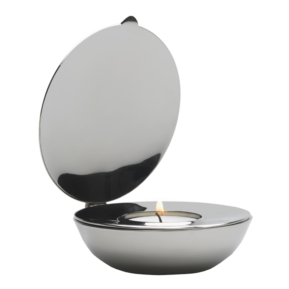 Shell Ljuslykta 10x3 cm Nickel