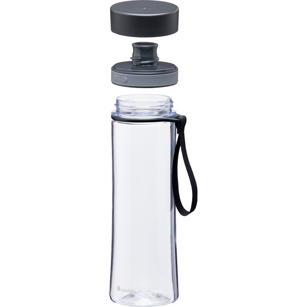 Aveo Vattenflaska 0,6L clear & Grey