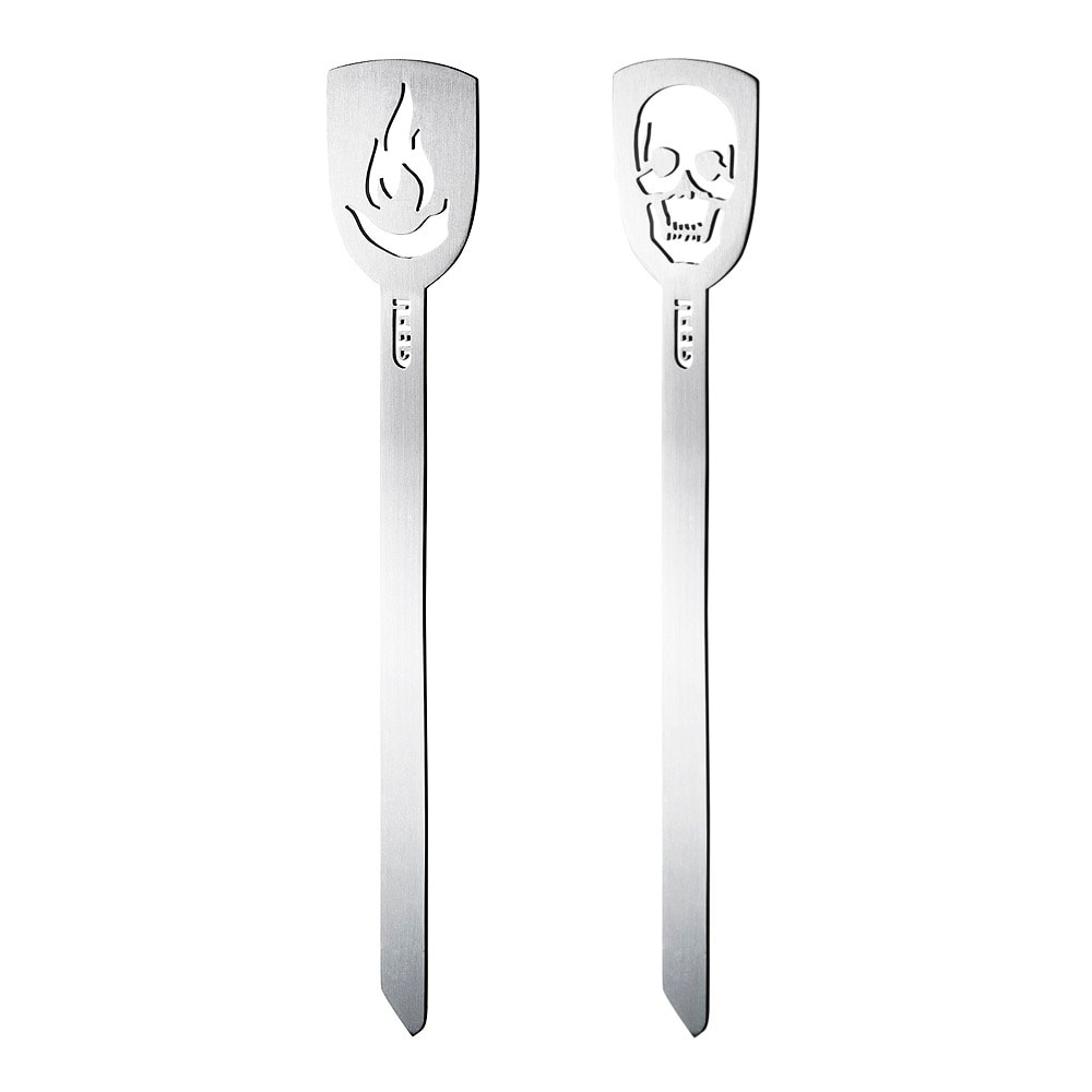 BBQ Hamburgerspett 2-pack Rostfri