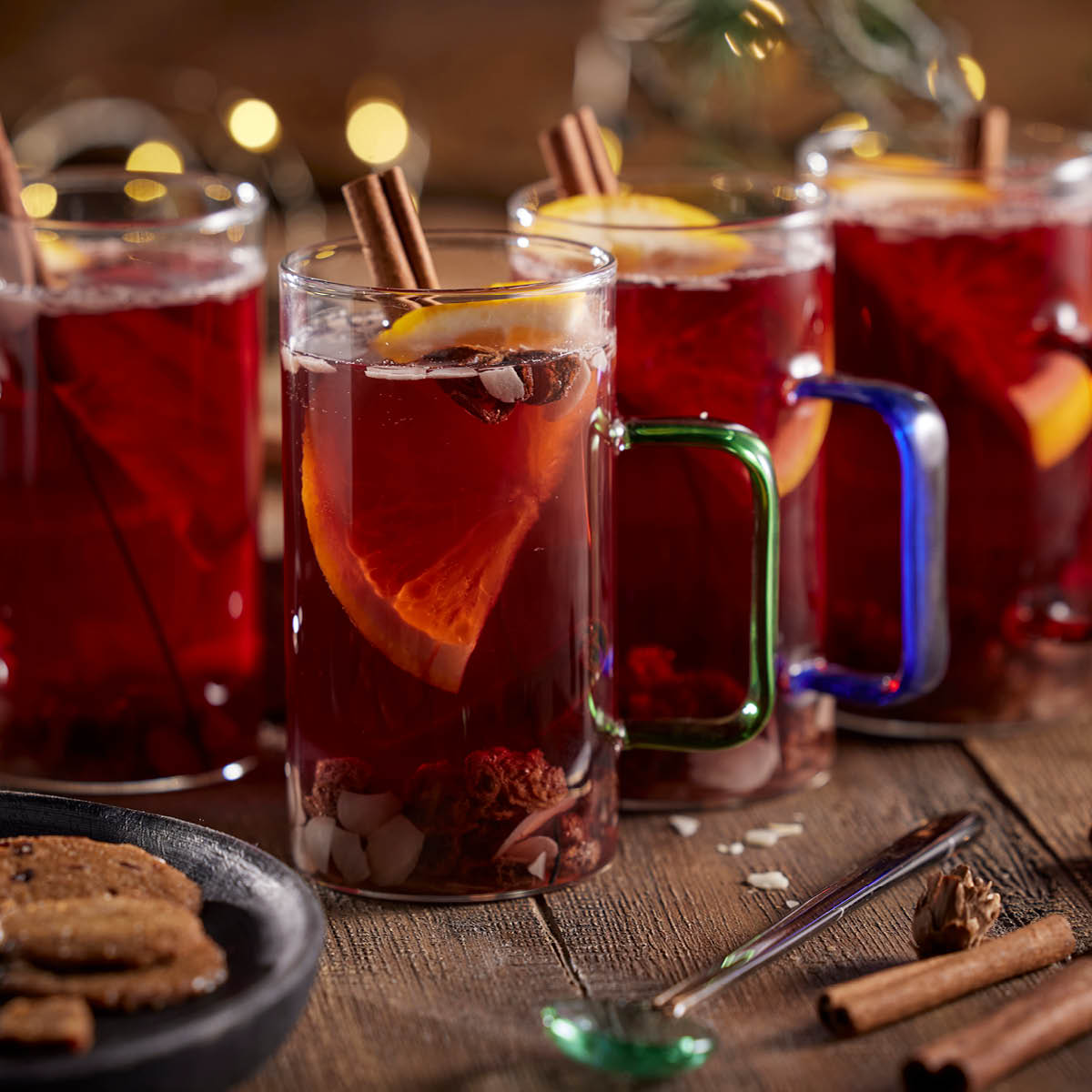 Torino Glasskedar 18 cm 4-pack Flerfärgad