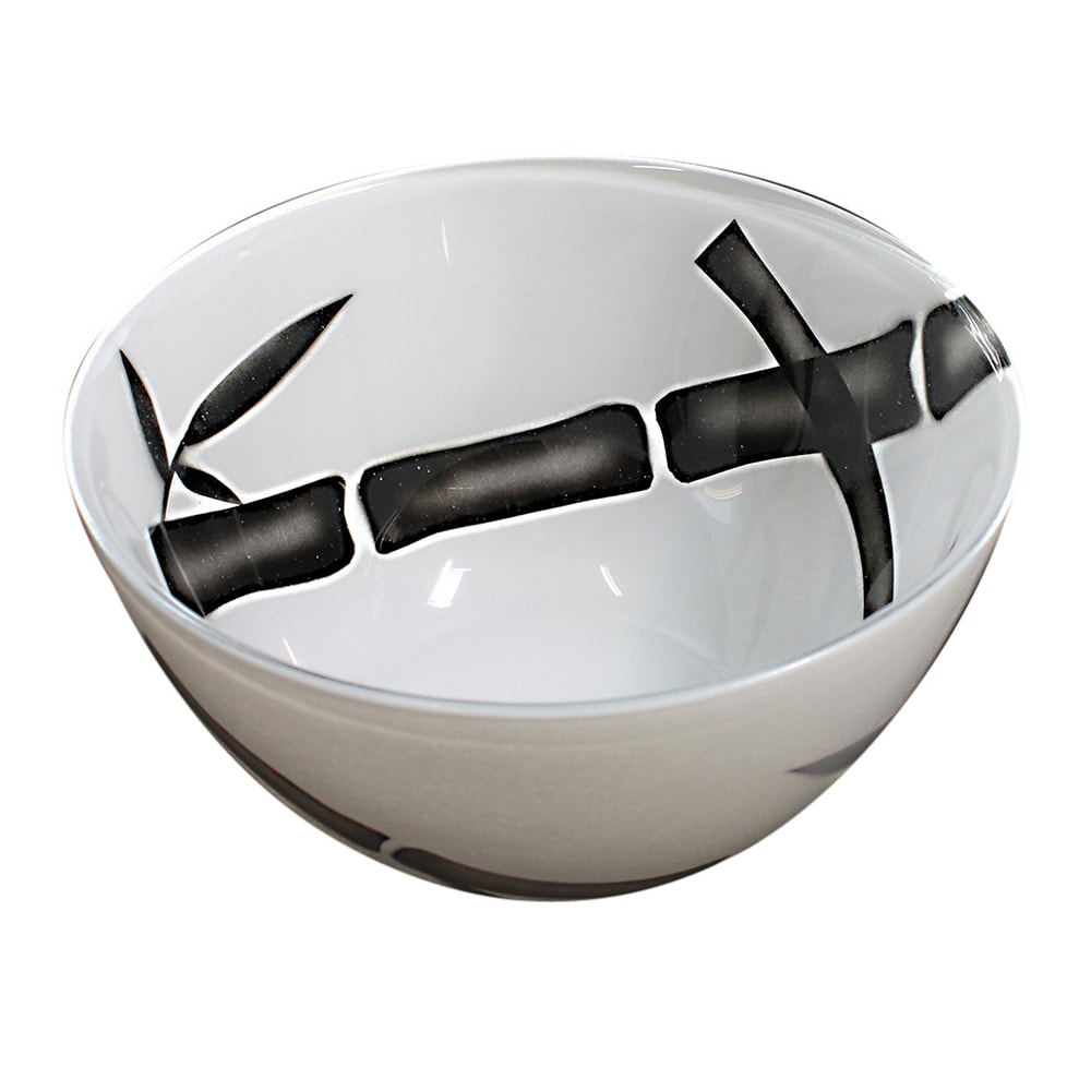 Bambu Skål 9x17 cm Vit