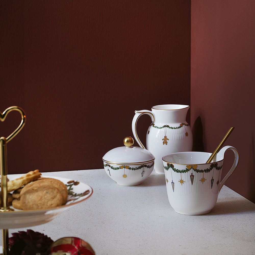 Star Fluted Christmas Kanna 39 cl