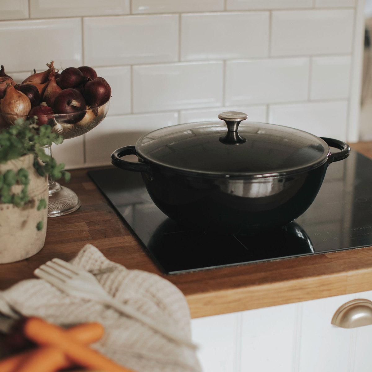 Gitty Gjutjärnsgryta 7 L Svart