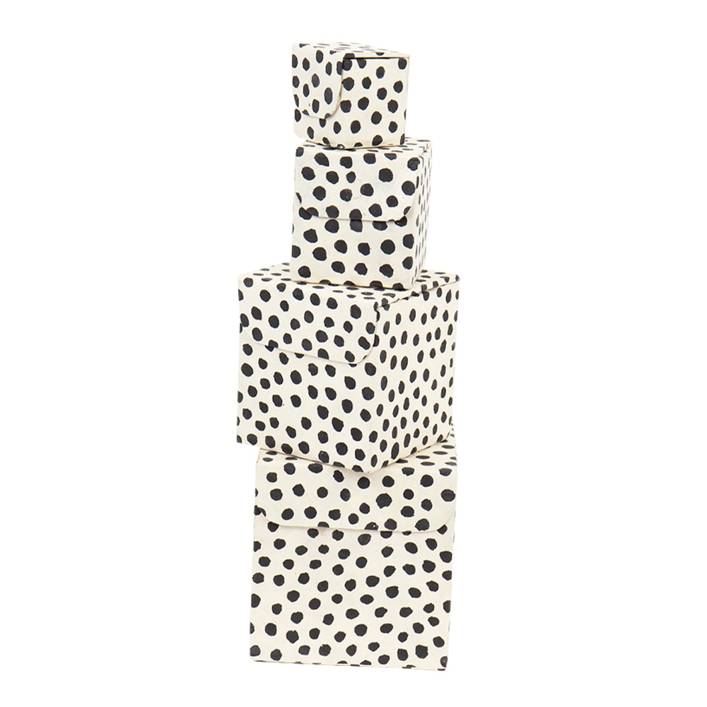 Prick Förvaringslådor 4-pack Svart