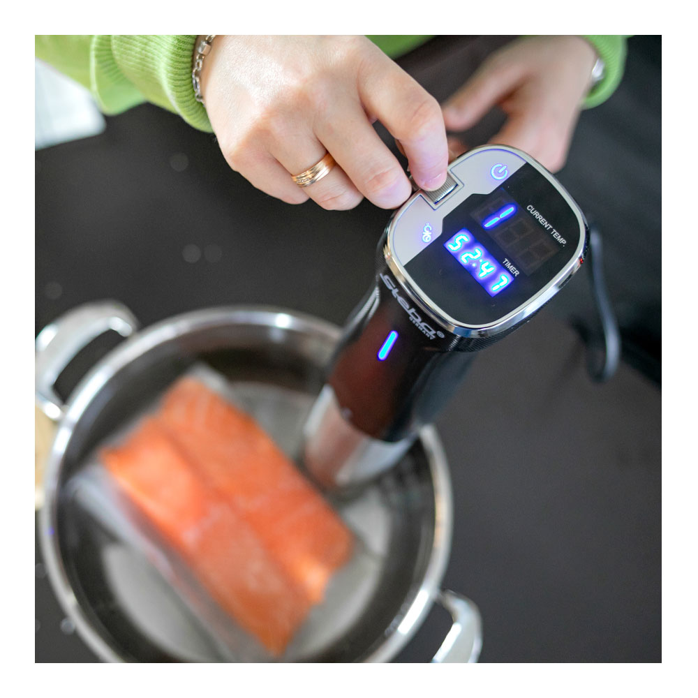 Sous Vide-paket med Cirkulator, Vacuumförpackare och tillbehör Svart/Silver