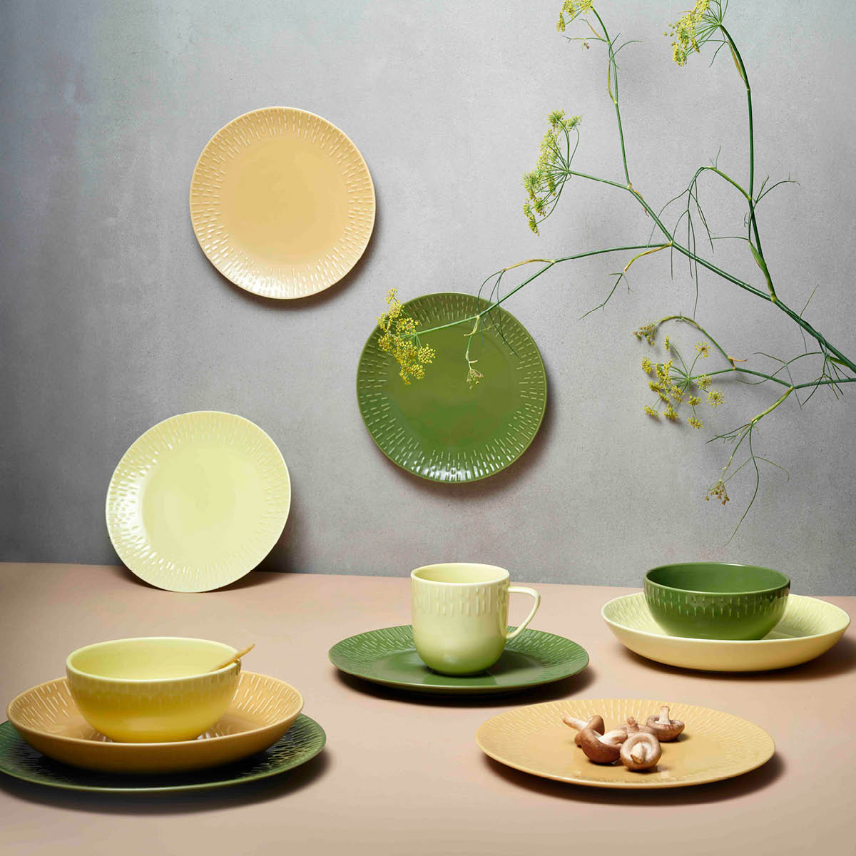 Confetti Tallrik 27 cm Oliv