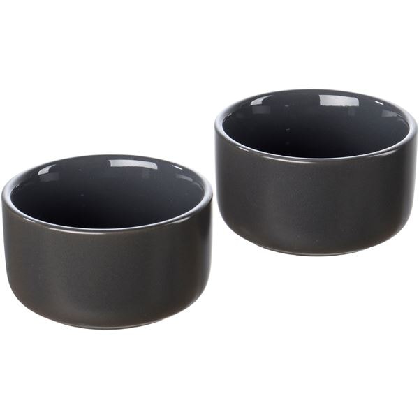 Ugnfast Form 9 cm 2-Pack Mörk Grå