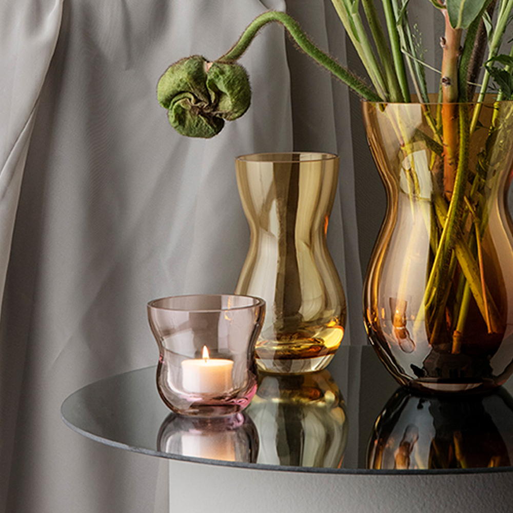 Calabas Ljuslykta 8.5 cm Burgundy