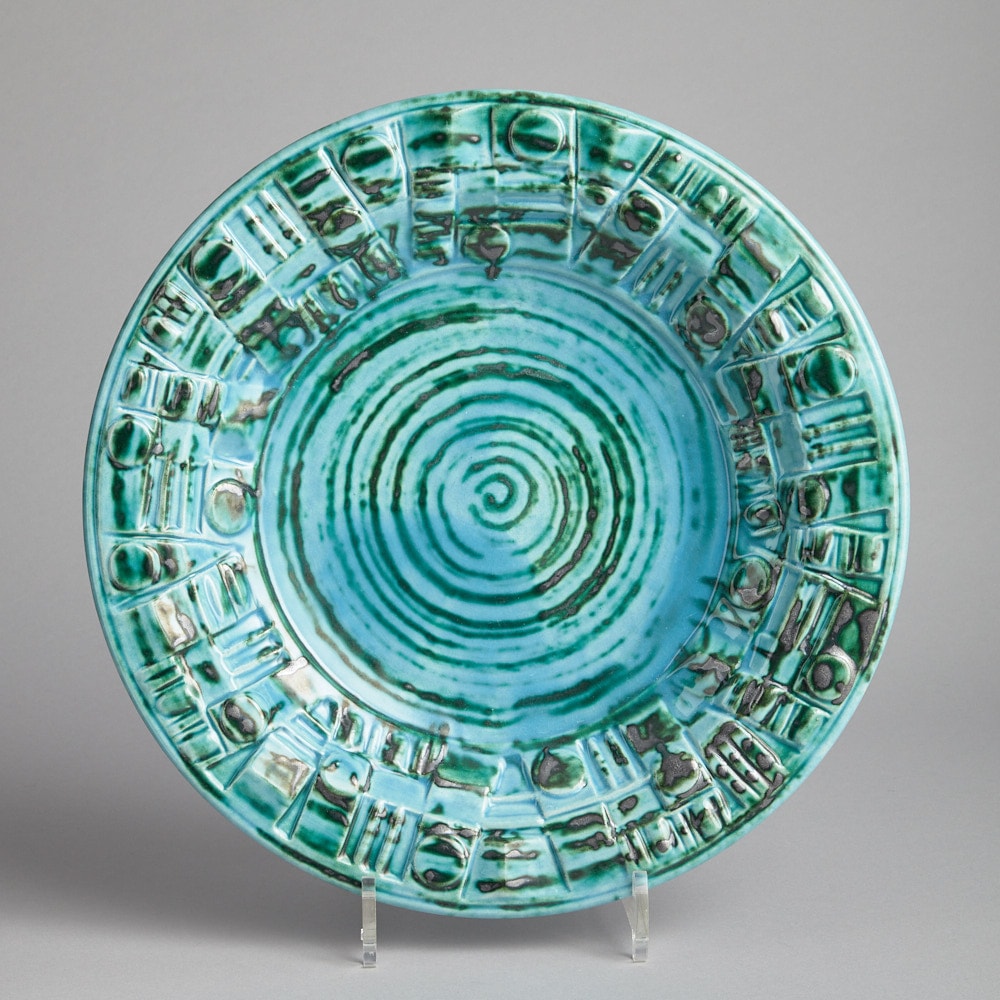 SÅLD Turkost fat i keramik