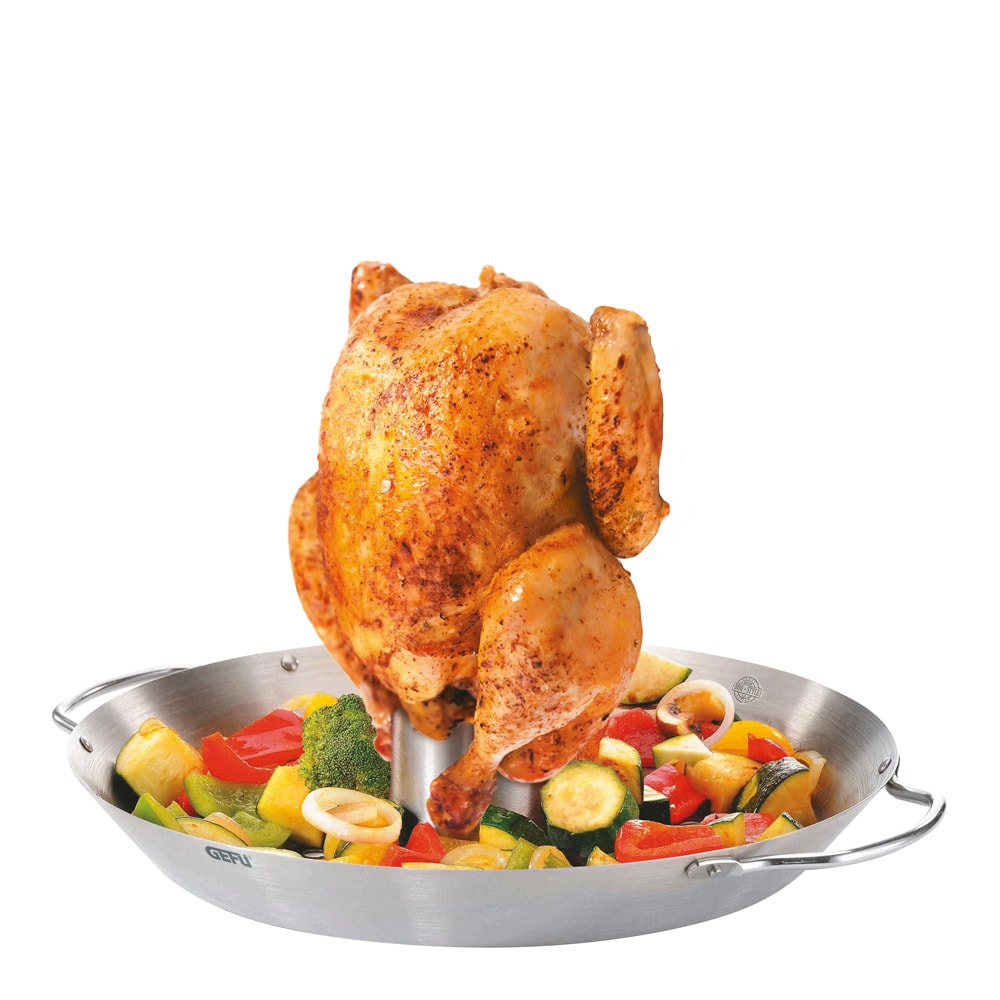 BBQ 2 in 1 Grillwok/Kycklinghållare