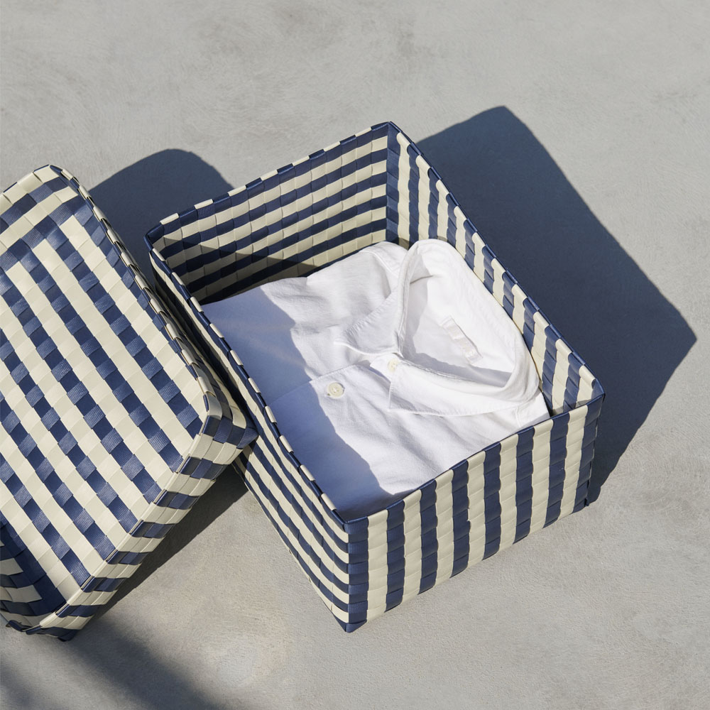 Maxim Ask 33,5x24x18,5 cm Blå/Sand