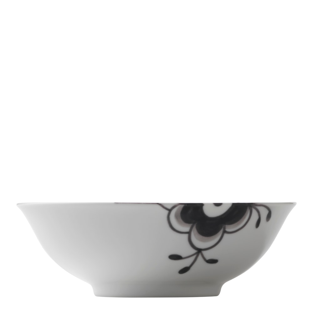 Black Fluted Mega Skål 16 cm 35 cl