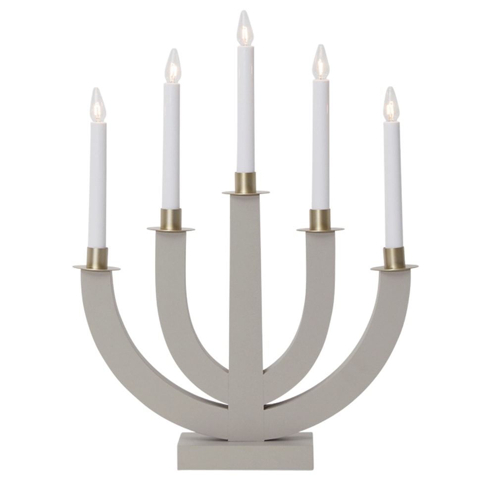 Eli Adventsljusstake 47 cm Grå