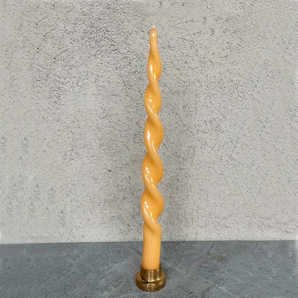 Platta Lack Ljus Snurrade 29 cm 2-pack Mango