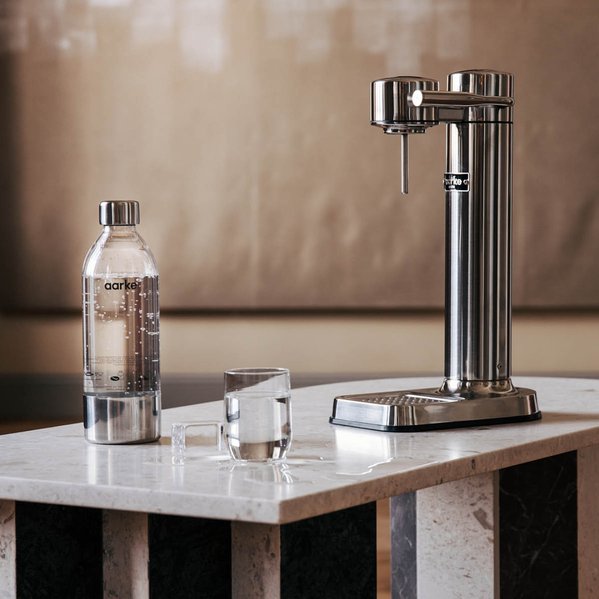 Aarke Carbonator 3 Kolsyremaskin Polerad Stål