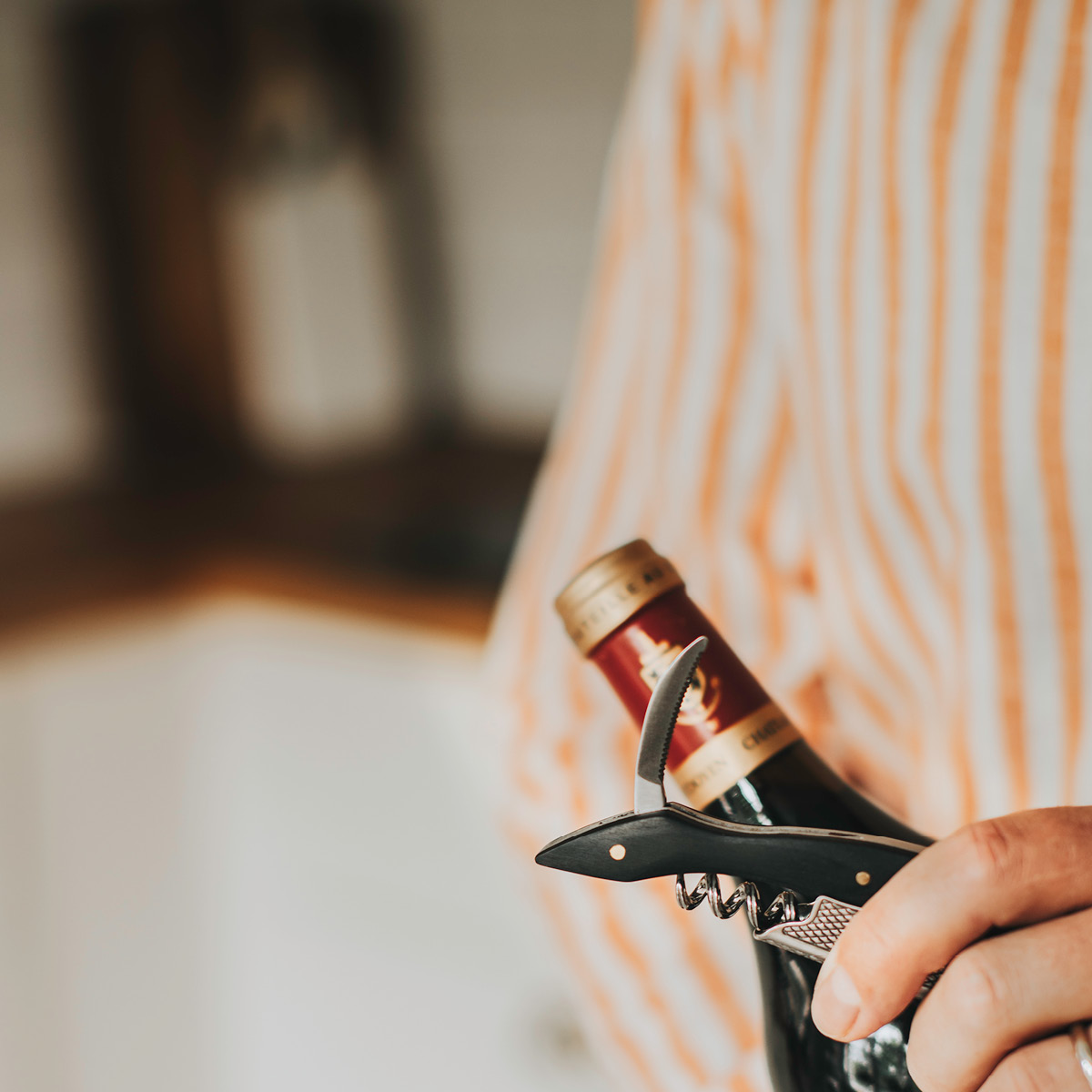 Vinöppnare 12,5 cm Svart