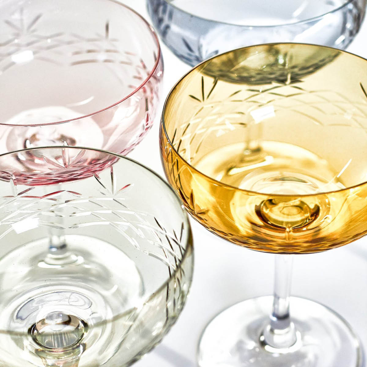 Crispy Gatsby Champagneskål 30 cl 2-pack Grön