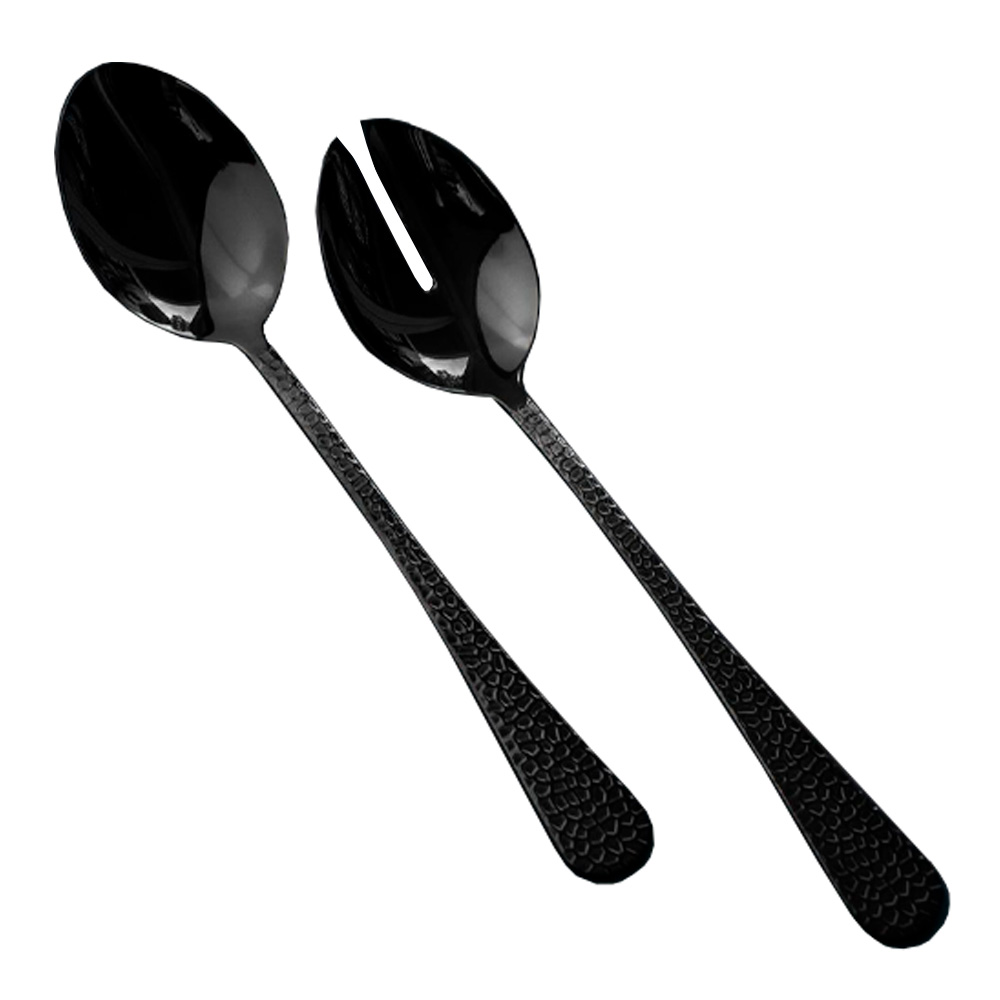 Frost Salladsbestick Svart