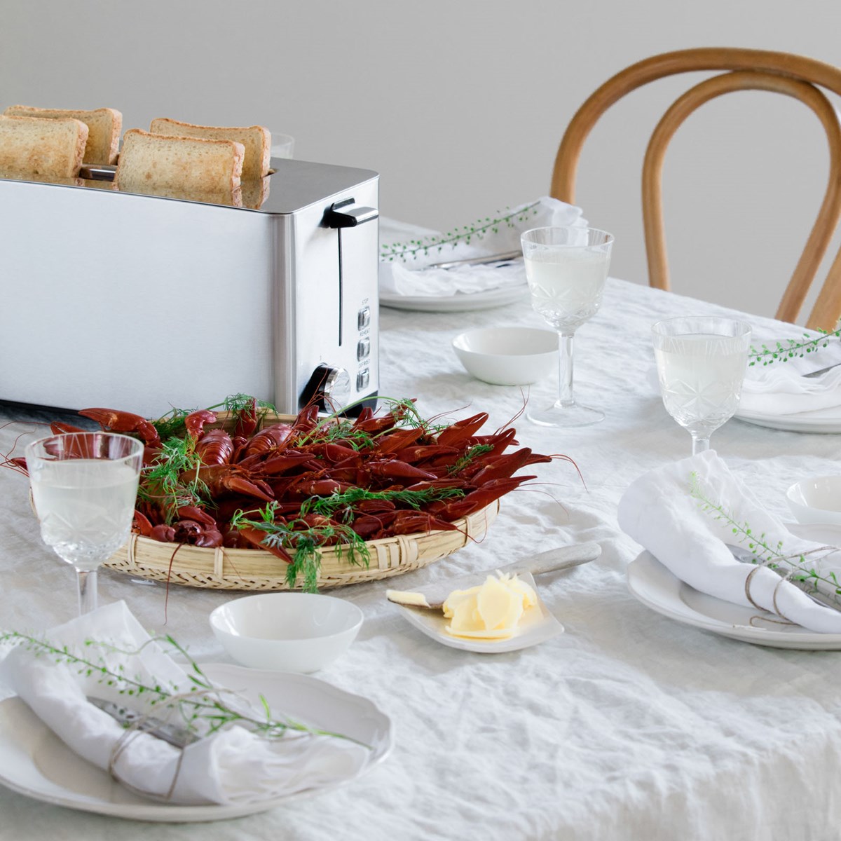 Brunch Brödrost TOL-1400S Rostfri