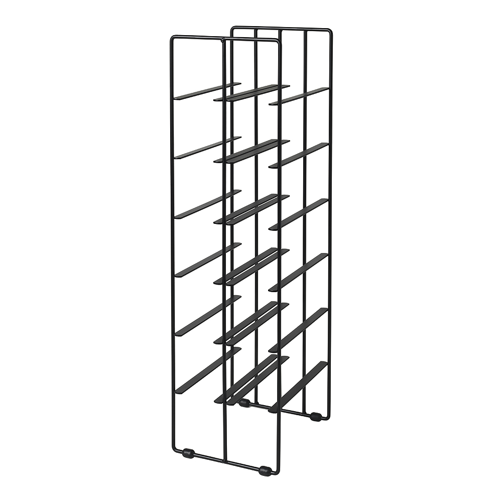 Pilare Vinställ 12 flaskor Svart