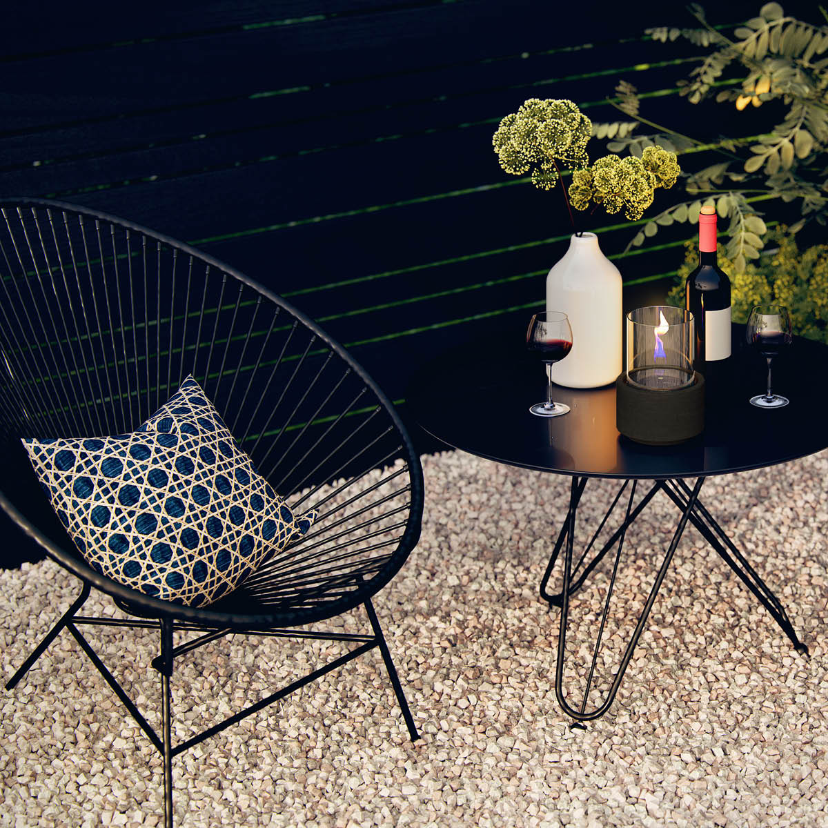 Lilly Lykta 12,4 cm Svart