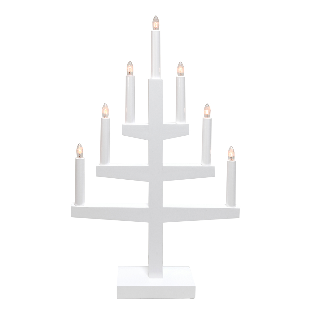 Trapp Adventsljusstake 54 cm Vit