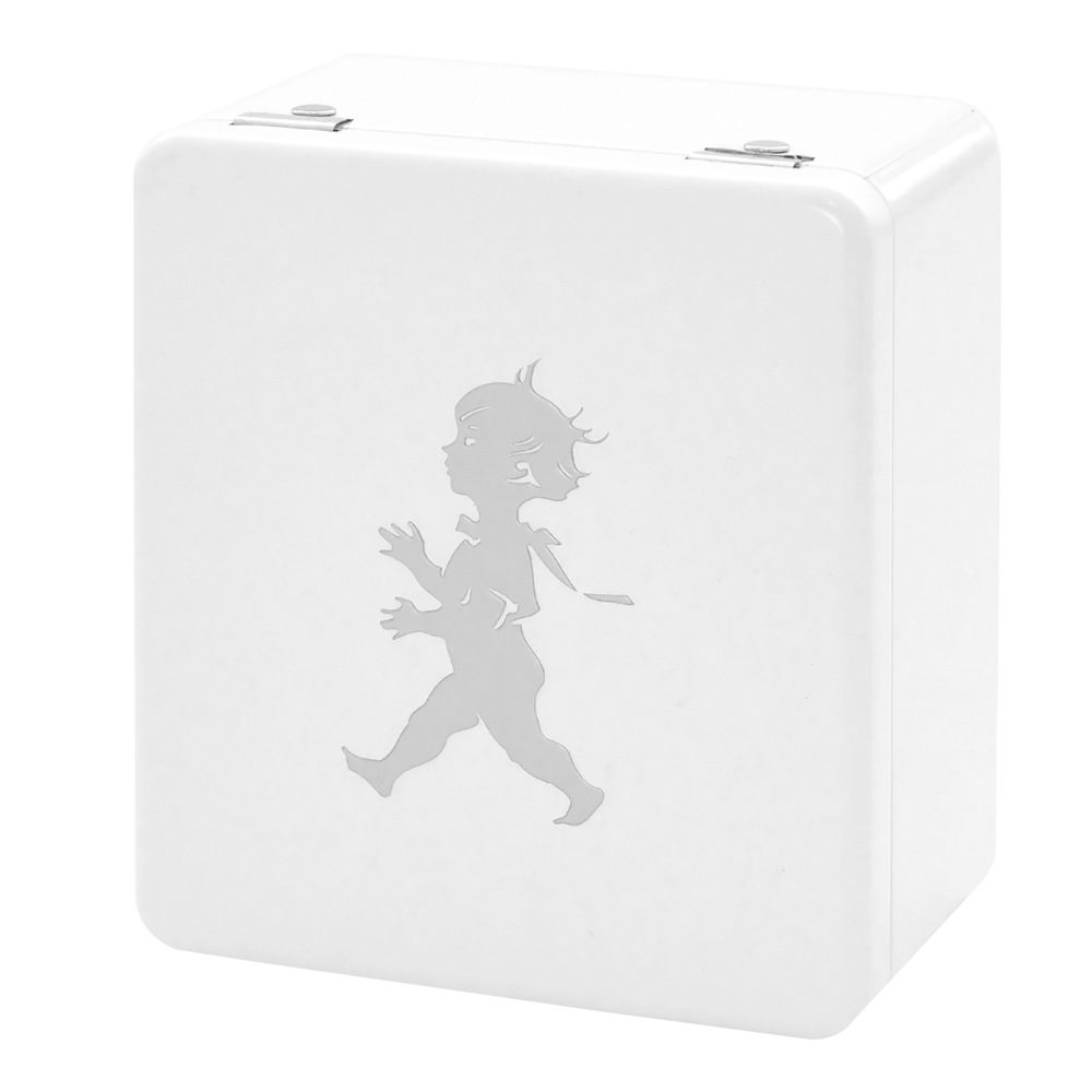 Burk för tepåsar 4 fack Vit Högblank