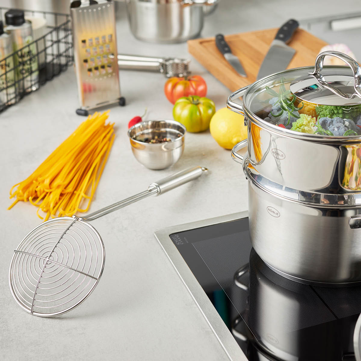 Frityrsked Stål 39,5 cm