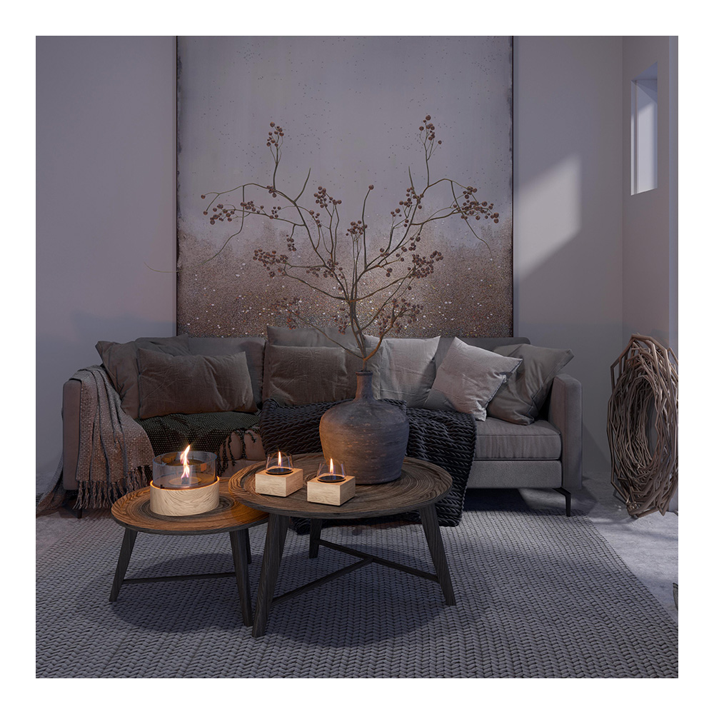 Poppy Lykta 16 cm Natur