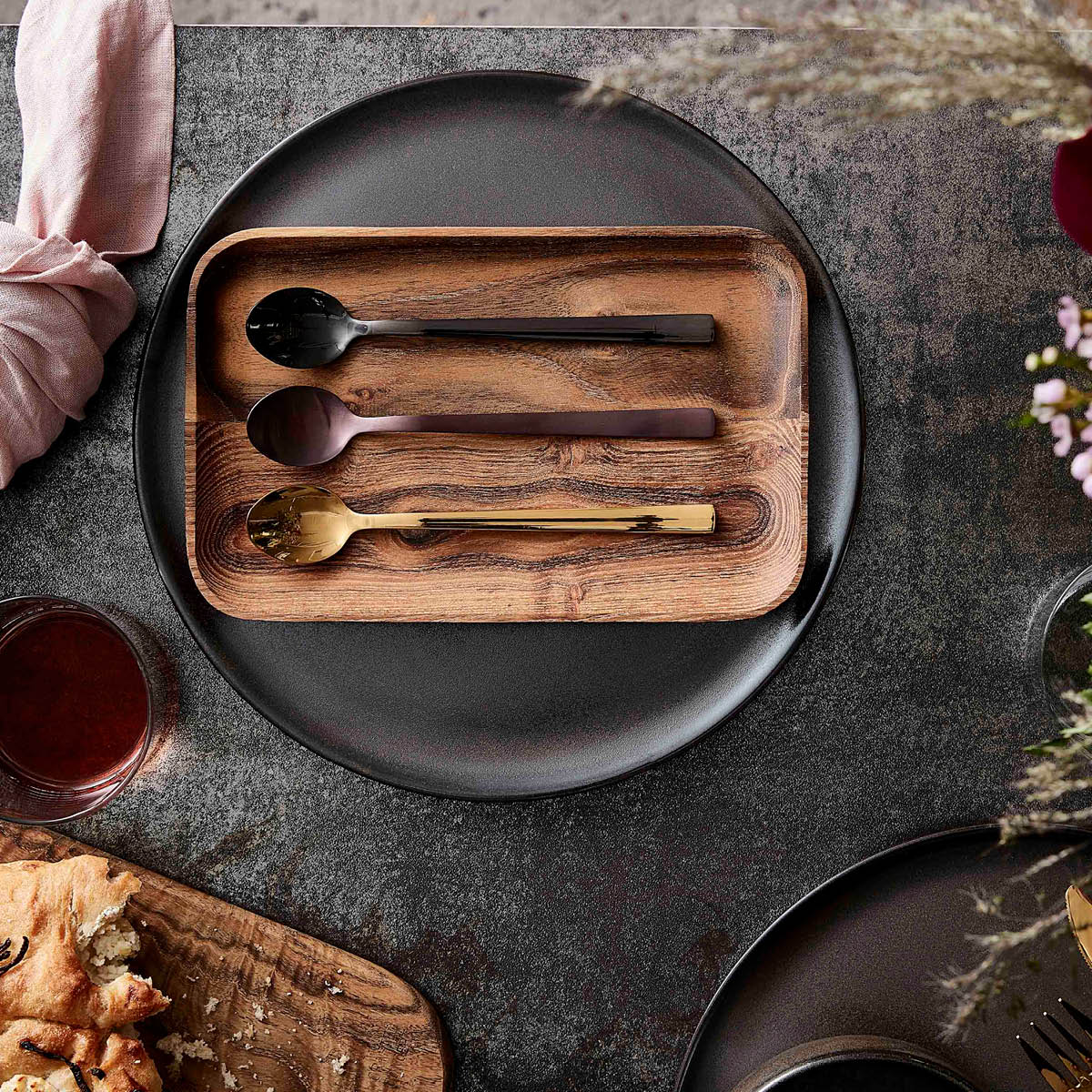 Raw Tallrik Stengods 28 cm Metallic Brown