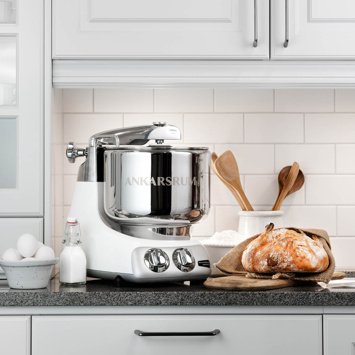 Ankarsrum Assistent Original K&ouml;ksmaskin Glossy White