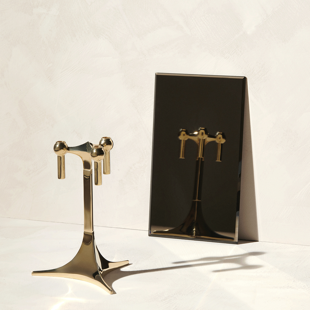 Stoff Nagel Fot 23x17 cm Mässing