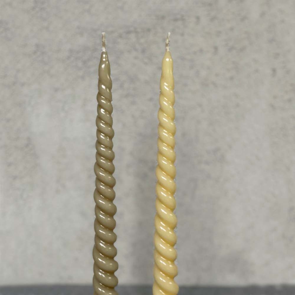 Ljus Snurrade Lack 29 cm 2-pack Sand