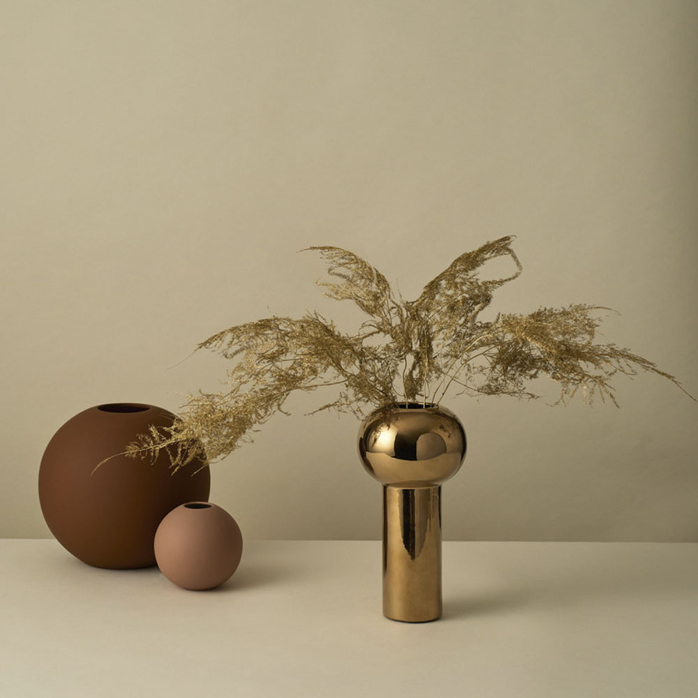 Pillar Vas 24 cm Guld