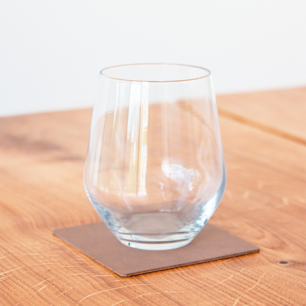 Square Glasunderlägg 10x10 cm Brown